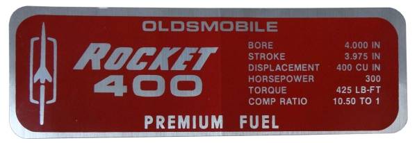 Rubber The Right Way - Rocket 400 Valve Cover Decal