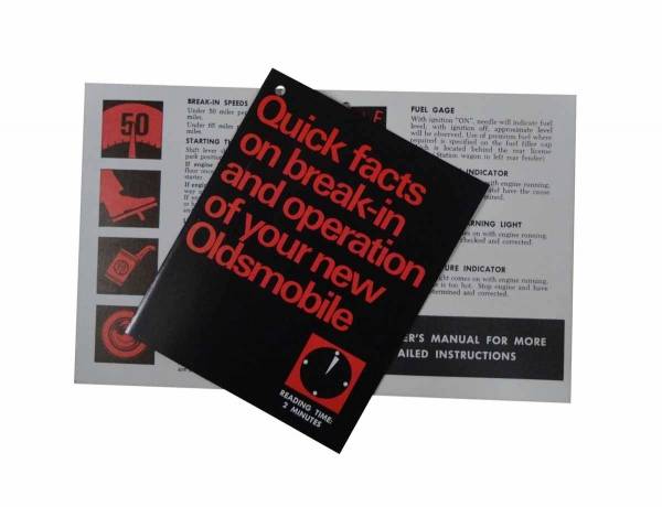 Rubber The Right Way - New Vehicle Break In Instructions Tag