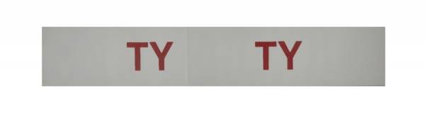 Rubber The Right Way - "TY" Engine Code Decal