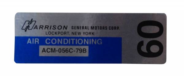 Rubber The Right Way - Harrison AC Evaporator Box Decal