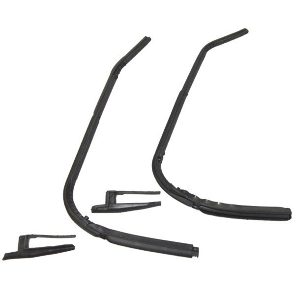 Rubber The Right Way - Front Door Vent Window Seal - Includes Main Seal & "Foot"