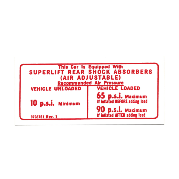 Rubber The Right Way - Air Shock Instructions Decal