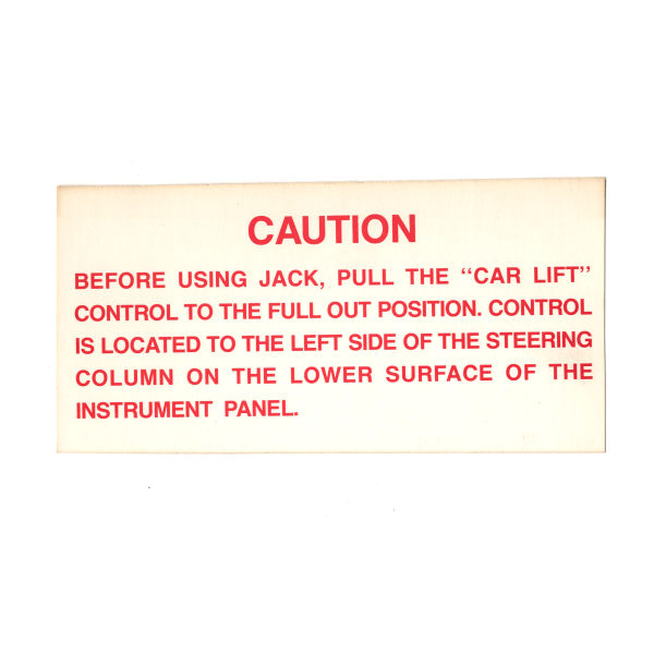 Rubber The Right Way - Air Suspension Caution Decal