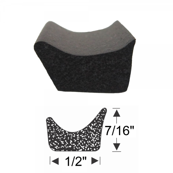 Door Seal - 7/16" Tall 1/2" Wide