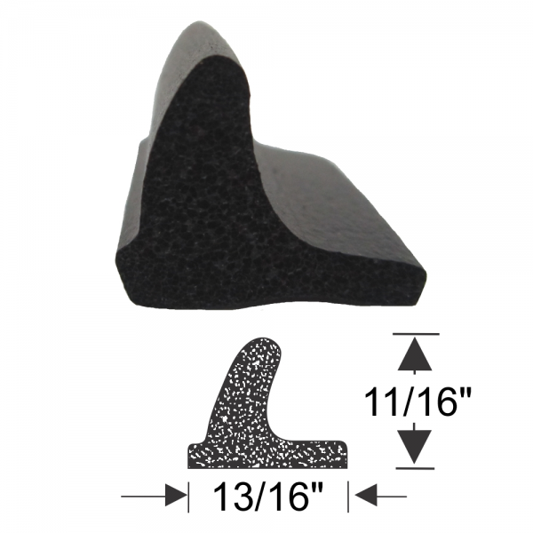 Door Seal - 11/16" Tall 13/16" Wide