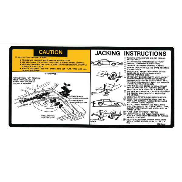 Jim Osborne Reproductions - Jack Instructions Decal
