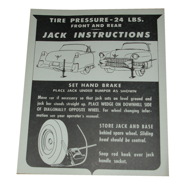 Rubber The Right Way - Jack Instructions Decal - In Trunk