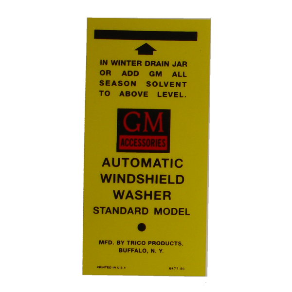 Rubber The Right Way - Windshield Washer Bottle Bracket Decal