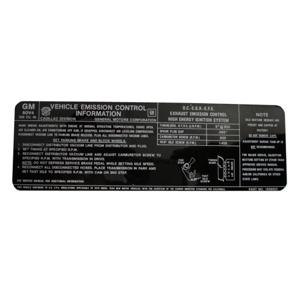 Rubber The Right Way - 500 C.I. Emissions Decal