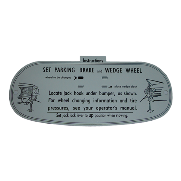 Rubber The Right Way - Jack Instructions Decal - In Trunk