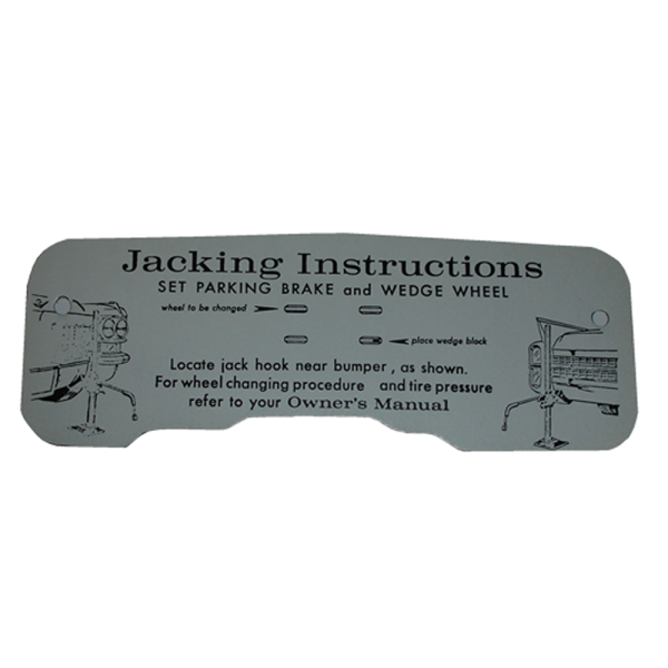 Rubber The Right Way - Jack Instructions Decal - In Trunk