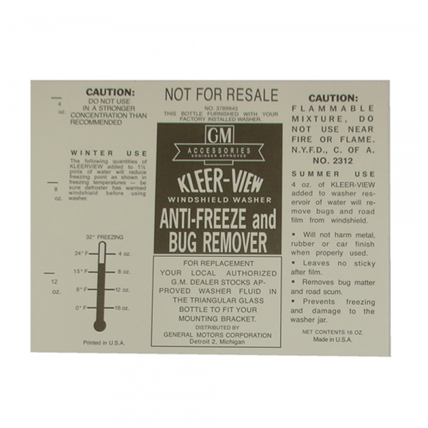 Rubber The Right Way - Windshield Washer Bottle Decal - Kleerview