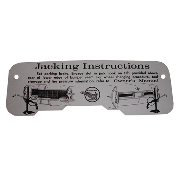 Rubber The Right Way - Jack Instructions Decal - In Trunk