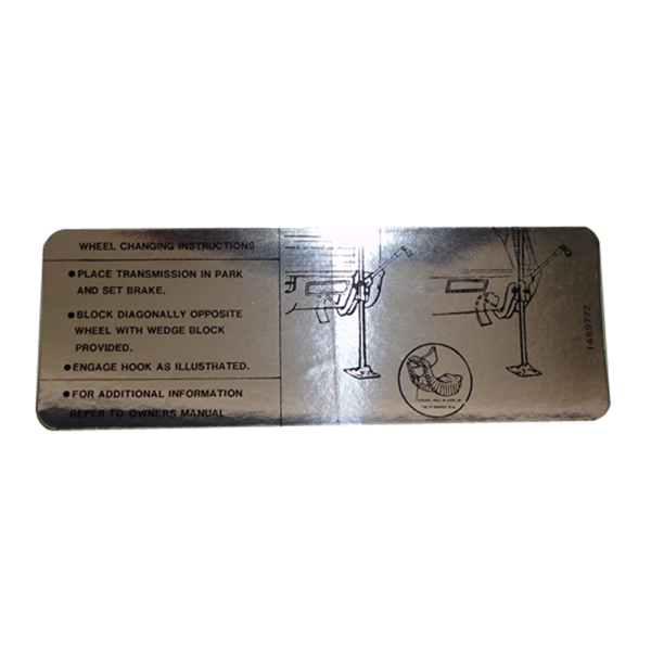 Rubber The Right Way - Jack Instructions Decal - In Trunk