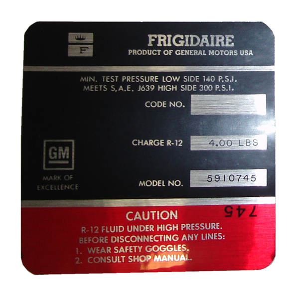 Rubber The Right Way - Air Conditioner Compressor Decal