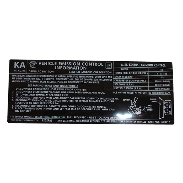 Rubber The Right Way - 472 C.I. Emission Decal