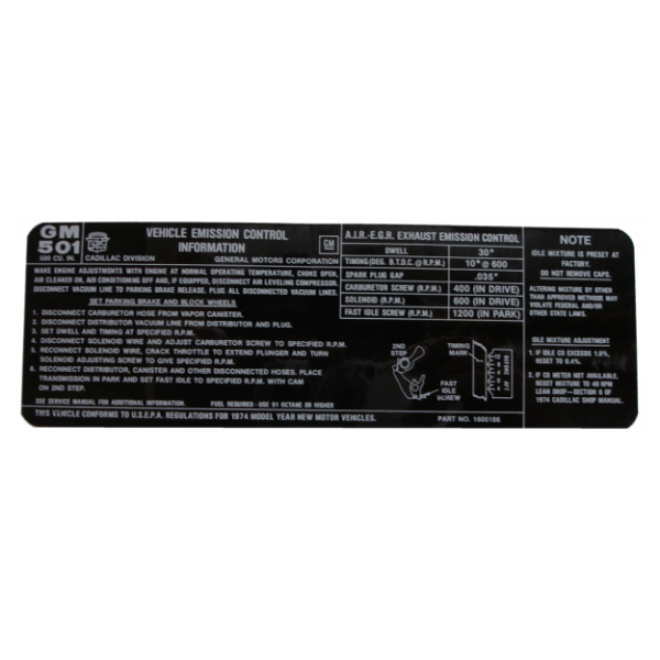 Rubber The Right Way - 500 C.I. Emissions Decal