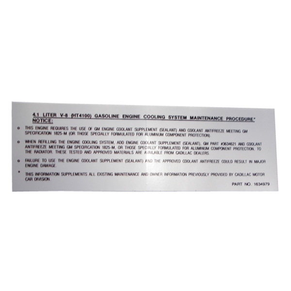 Rubber The Right Way - Cooling System Decal