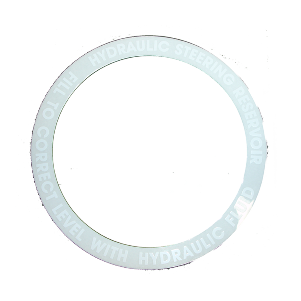 Rubber The Right Way - Power Steering Pump Lid Decal