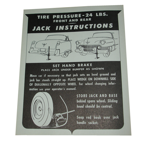 Rubber The Right Way - Jack Instructions Decal - In Trunk