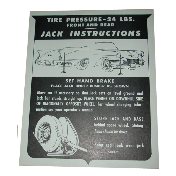 Rubber The Right Way - Jack Instructions Decal - In Trunk