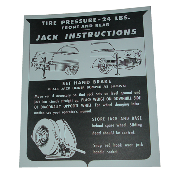 Rubber The Right Way - Jack Instructions Decal - In Trunk
