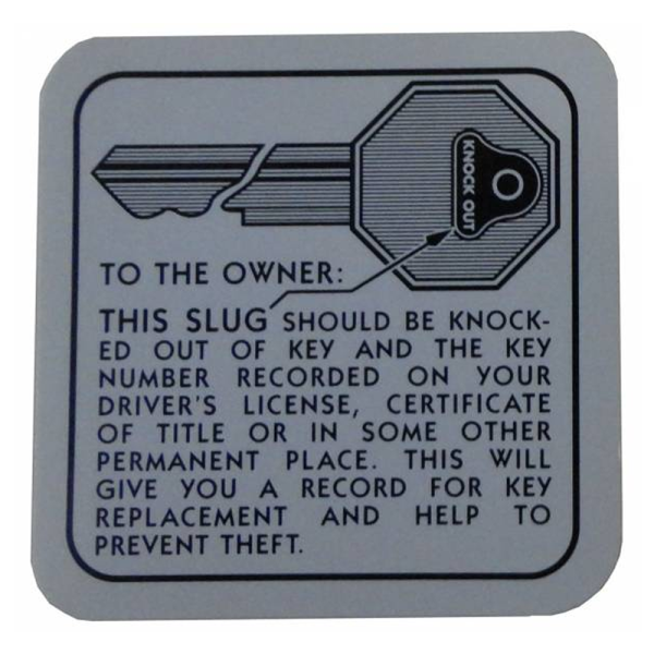 Rubber The Right Way - Glove Box Door Key Instructions