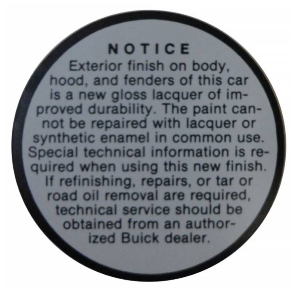 Rubber The Right Way - Glove Box Decal - Lacquer Paint