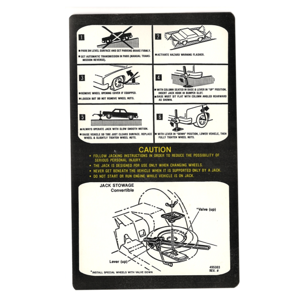 Jim Osborne Reproductions - Jack Stowage And Use Decal