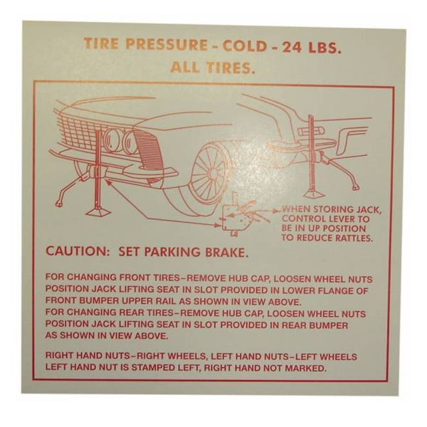 Jack Instructions Decal