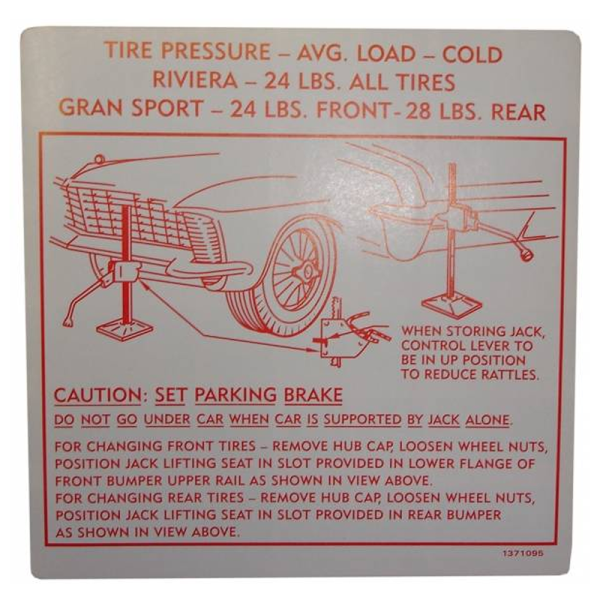 Jack Instructions Decal