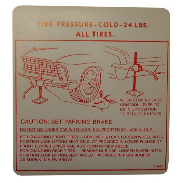 Jack Instructions Decal