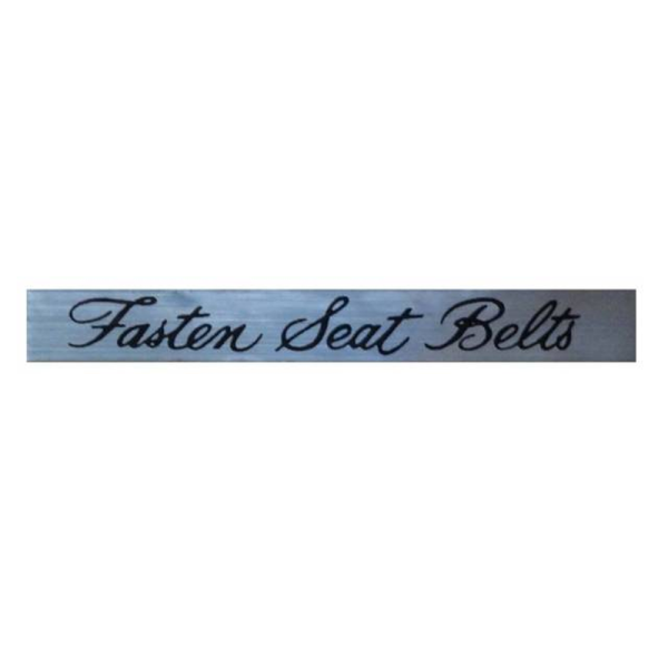 "Fasten Seat Belt" Decal