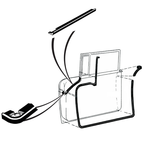 1955 Ford Mercury Door Seal Kit