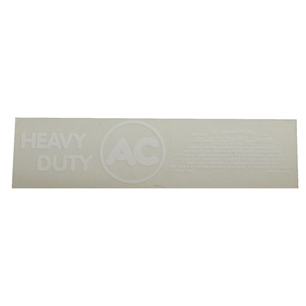 Pontiac Air Cleaner Decal