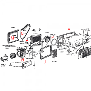 Rubber The Right Way - Heater & AC Gasket Kit - 23 Piece - Image 3
