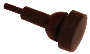 Rubber Stem Bumper - 1/4" Sheet Metal Hole - 3/8"  Diameter Head - 3/16" Head Height