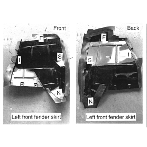 Rubber The Right Way - Inner Fender Splash Apron / Dust Shield Kit - Image 4