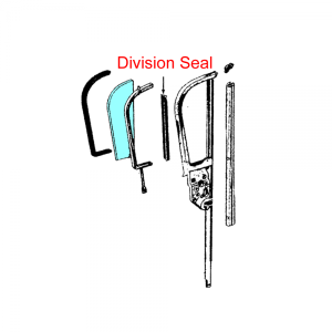 Rubber The Right Way - Front Door Vent Window Division Seal - Image 2