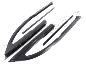 Rubber The Right Way - Front Door Vent Window Main Seal & Division Seal - 4 Piece Kit - Image 2
