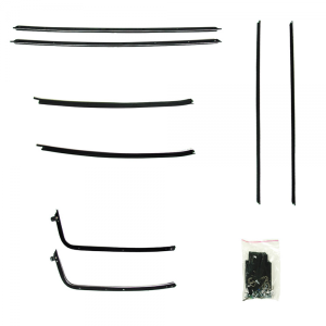 Beltline Weatherstrip - Complete 8 Piece Kit - Pre-Cut & Formed As Original