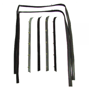 Window Run Channel & Beltline Kit - Front Door - 6 pc.