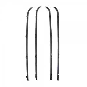 Beltline Weatherstrip - 4 Piece Kit - Chrome Bead
