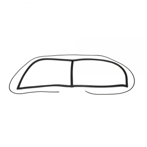 Rubber The Right Way - Windshield Seal With Lock Strip - For Models Without Reveal Molding - Image 2