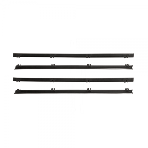 Beltline Weatherstrip - Rear Door - Chrome Bead - 4 Piece Kit