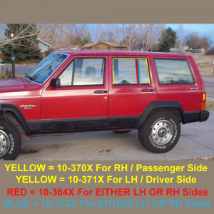 Rubber The Right Way - Glass Run Channel - Rear Door Division Bar Front Edge - LH OR RH - Image 2