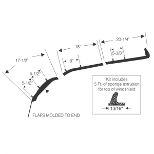 Rubber The Right Way - Convertible Top Seal Kit - 7 Piece - Image 2