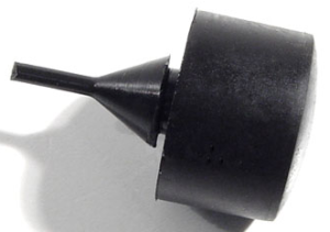 Rubber Stem Bumper - 1/4" Sheet Metal Hole - 1/2"  Diameter Head - 3/8" Head Height