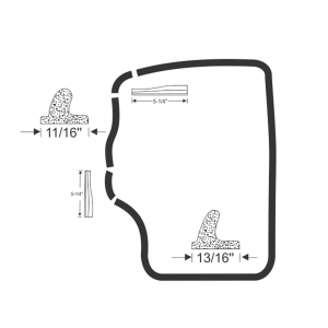 Rubber The Right Way - Door Seal Kit - Rear - Image 2
