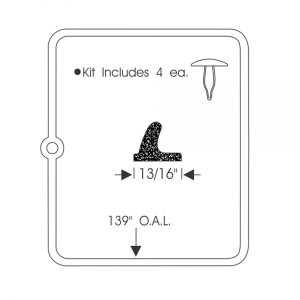 Rubber The Right Way - Door Seal Kit - Rear - Image 2